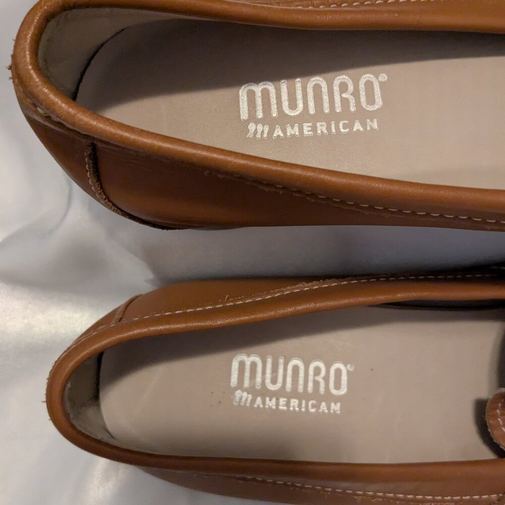 Murano American Kimi Cognac brown leather horsebit loafers size 8 - Picture 6 of 7